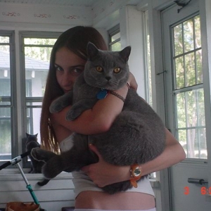 My daughter and her cat