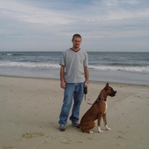 Rocky at the Beach