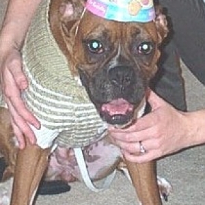 Brandie at Rocky's birthday