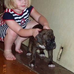 A girl and her pup