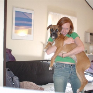 Wrigley and her mommy