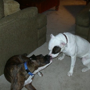 Kissy face!