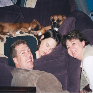 That was one heck of a Superbowl party Mom!  Aren't  you supposed to stay a