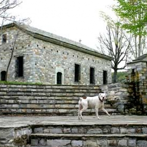 Out of a Greek church in Pelion