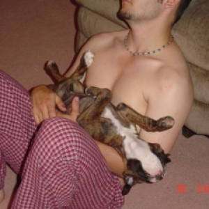 Sleeping on Daddy