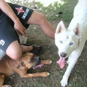 Playing with my "brother"