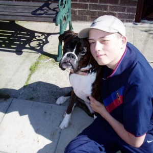 Rosie & my brother