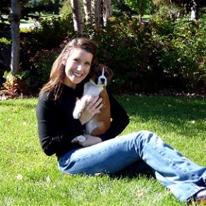 Roxie & Her Mommy in Front Yard