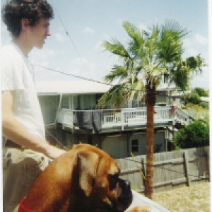 mark & asia gazing at the water