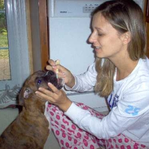 She LOVES to brush her teeth!