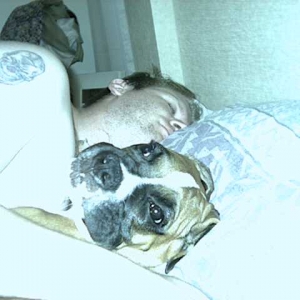 snoozing with my Dad