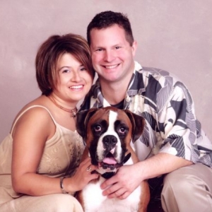 Our son, financee and Brutus