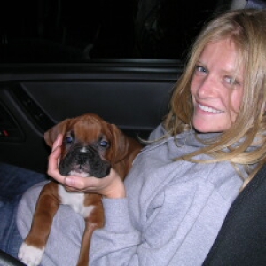 Austin on way home with mommy