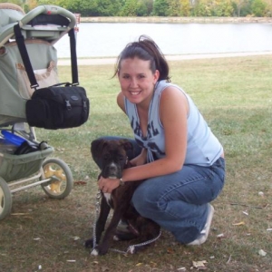 Mommy and me at the park.