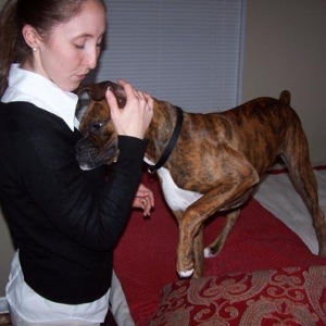 Gus likes to be on eye level...or kiss level :)