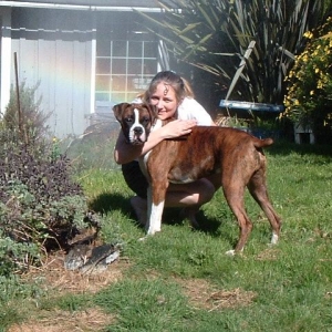 Hugging my boy, Deeg