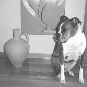 gilda in black & white