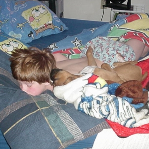 Saturday morning snuggle with my TJ