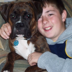 A_boy_and_his_dog