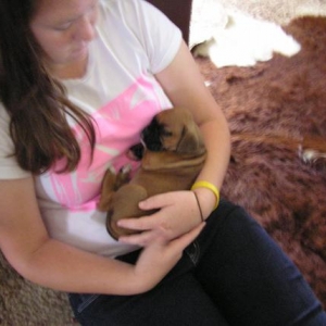 Becc & Roxy @ 4 weeks