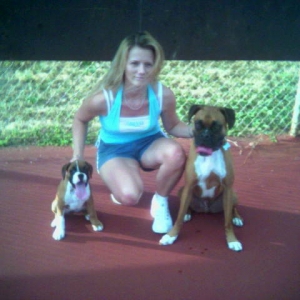 Jeannie and the dogs