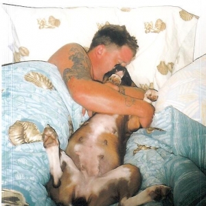 Hayley & Daddy taking a nap