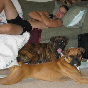 Resting w/ Dad