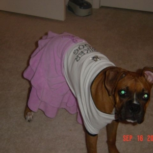 Mommy playing dressup