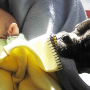 Big sister babysitting