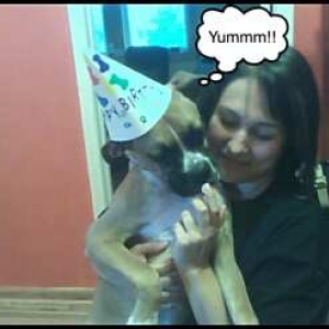 My 1st taste of whip cream.. Mmmm
