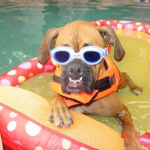 I am smiling.