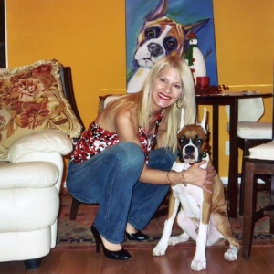 Lukas with Mommy and Fritz's Portrait