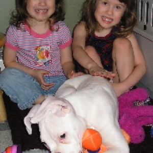 My girls and our puppy Mischievious!