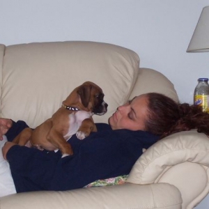 Troy with Mommy