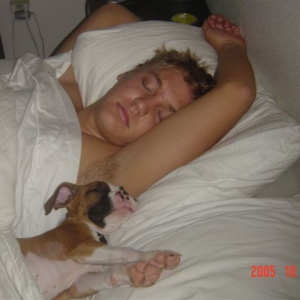 Clay and Bella Sleeping