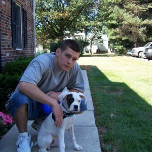 Daddy and Dempsey at 3 1/2 m/o