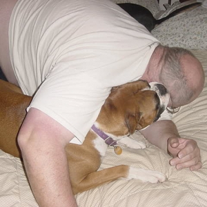 It's playtime and Daddy's the chew toy!!