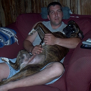 Me & Dad in our old chair