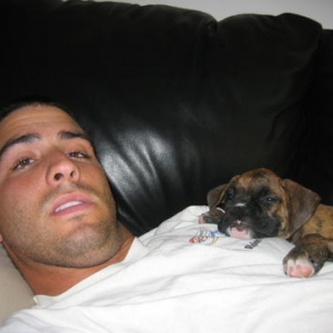 Sleeping on dad