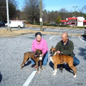 Dad, Mom & Belle bringing Jake home