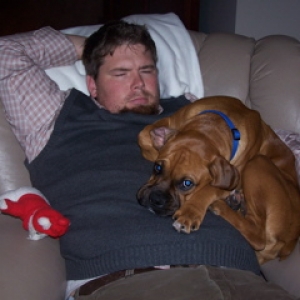 Cooter & Daddy napping