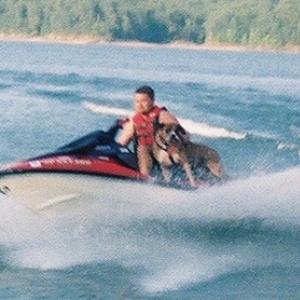 jet ski blue