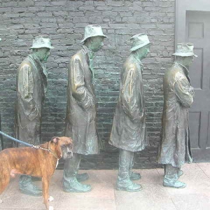 waiting in line