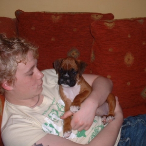 Zeb getting a cuddle