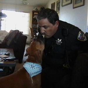 Daddy sharing his lunch