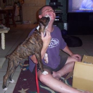 Helping dad