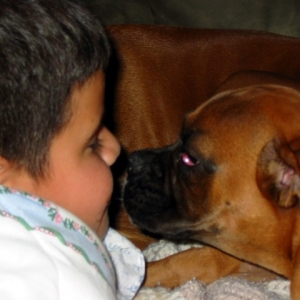 Christian kissing Bea