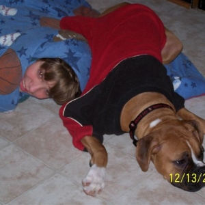I'll just sleep on him!
