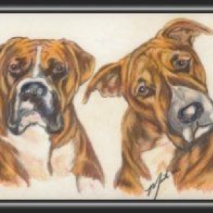 Drawings dad did of us