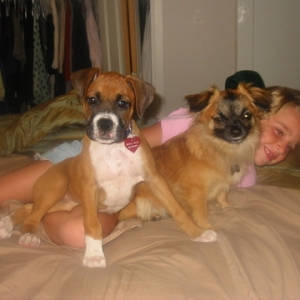 Kids on the bed